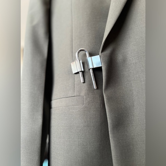 Givenchy U-Lock Wool Twill Blazer - Dark Khaki Green, Pristine Condition - Picture 6 of 13